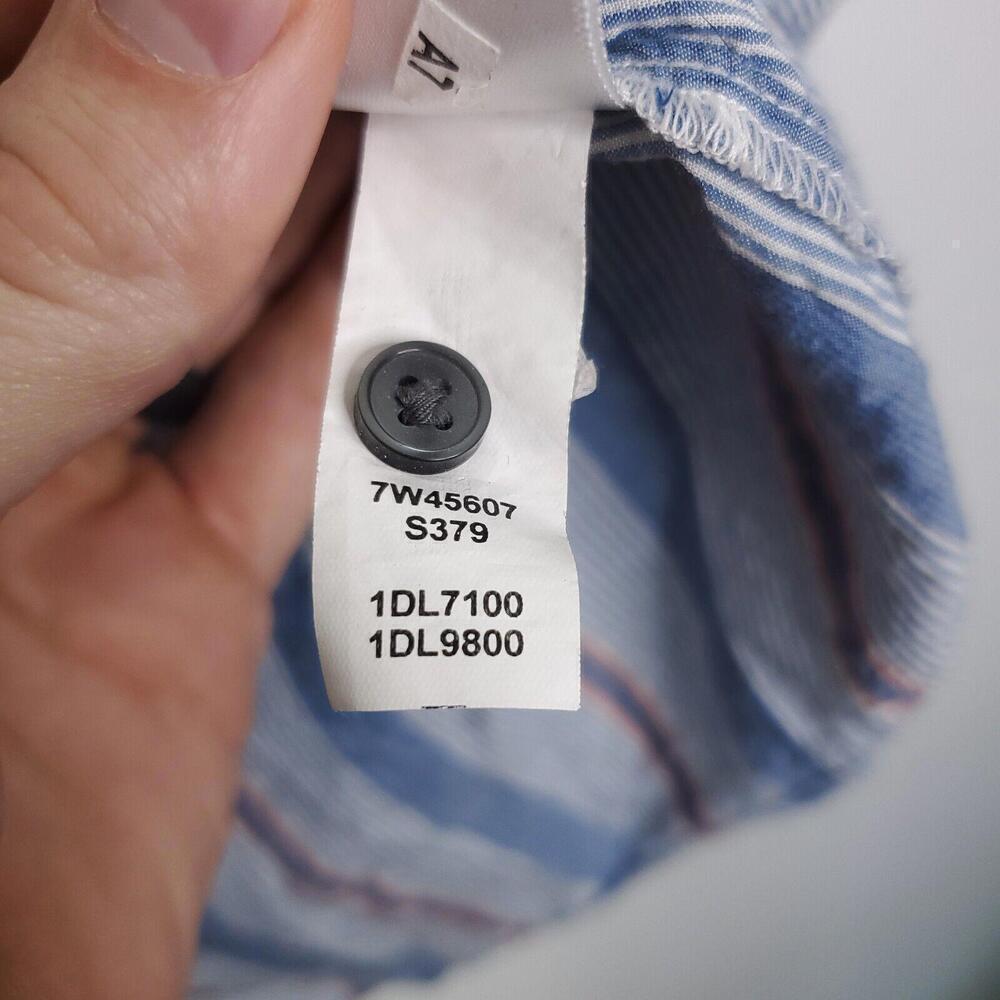 Lucky Brand Shirt Mens Small Button Down Striped Front Pocket Office Casual - Picture 6 of 9
